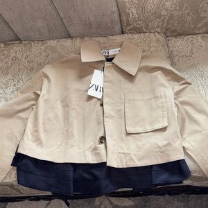 Zara Beige Women's Trench Coat